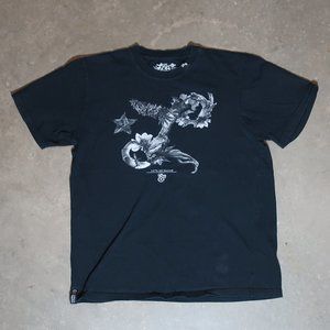 Lrg. Lifted Research Group. Men's Medium. T-Shirt. Black w/ White.